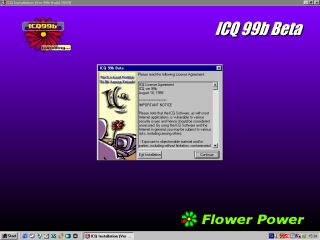 Inštalačná obrazovka ICQ
